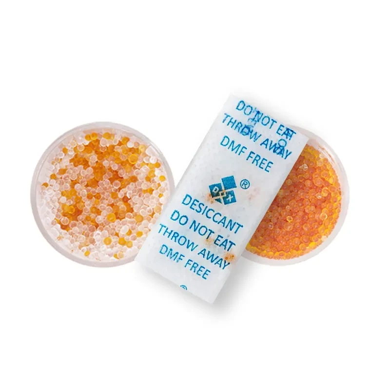 Gel de silice avec indicateur d'humidité